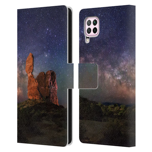Royce Bair Nightscapes Balanced Rock Leather Book Wallet Case Cover For Huawei Nova 6 SE / P40 Lite