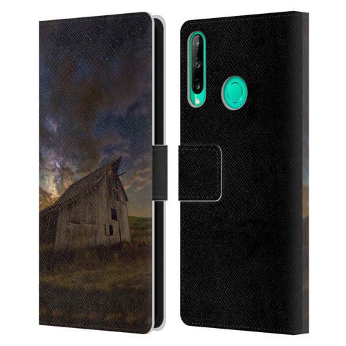 Royce Bair Nightscapes Bear Lake Old Barn Leather Book Wallet Case Cover For Huawei P40 lite E