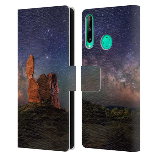 Royce Bair Nightscapes Balanced Rock Leather Book Wallet Case Cover For Huawei P40 lite E