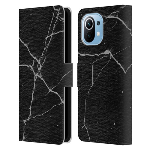 Alyn Spiller Marble Black Leather Book Wallet Case Cover For Xiaomi Mi 11