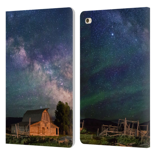 Royce Bair Nightscapes Grand Teton Barn Leather Book Wallet Case Cover For Apple iPad mini 4