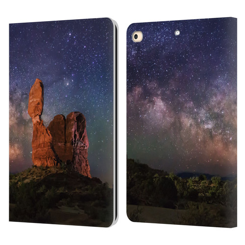 Royce Bair Nightscapes Balanced Rock Leather Book Wallet Case Cover For Apple iPad 9.7 2017 / iPad 9.7 2018