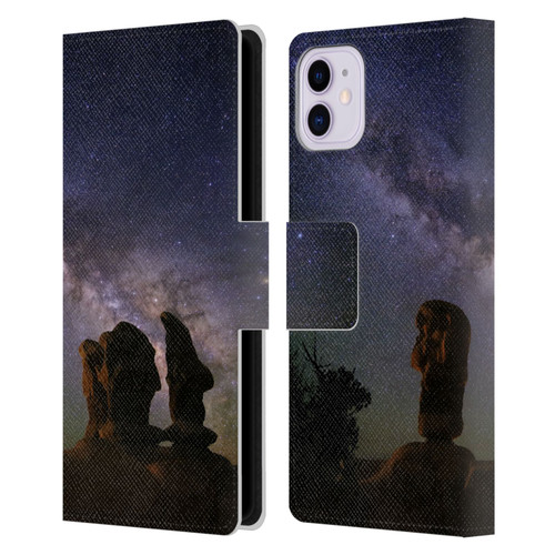 Royce Bair Nightscapes Devil's Garden Hoodoos Leather Book Wallet Case Cover For Apple iPhone 11