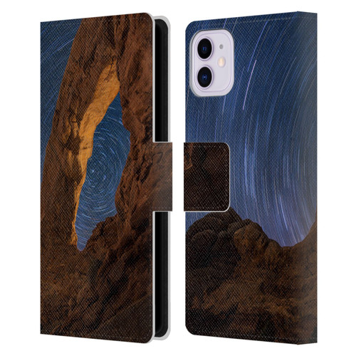 Royce Bair Nightscapes Star Trails Leather Book Wallet Case Cover For Apple iPhone 11