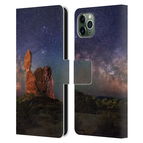 Royce Bair Nightscapes Balanced Rock Leather Book Wallet Case Cover For Apple iPhone 11 Pro Max