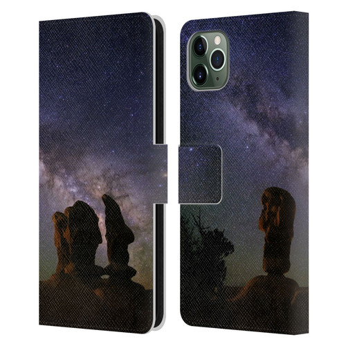 Royce Bair Nightscapes Devil's Garden Hoodoos Leather Book Wallet Case Cover For Apple iPhone 11 Pro Max