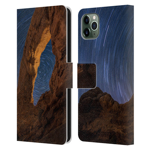 Royce Bair Nightscapes Star Trails Leather Book Wallet Case Cover For Apple iPhone 11 Pro Max