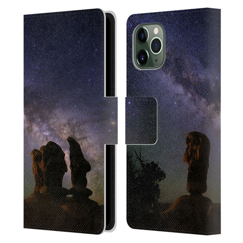 Royce Bair Nightscapes Devil's Garden Hoodoos Leather Book Wallet Case Cover For Apple iPhone 11 Pro