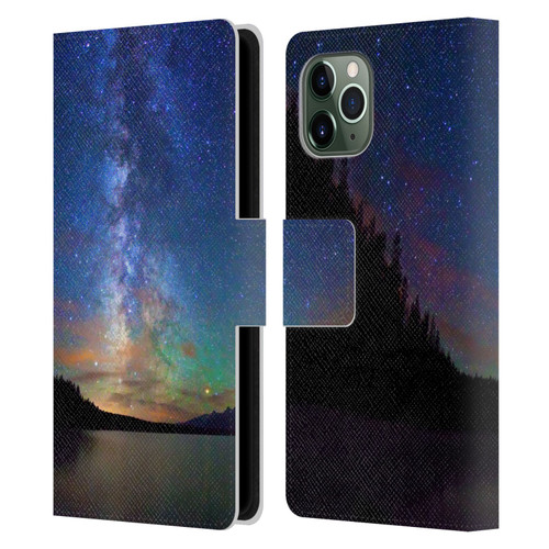 Royce Bair Nightscapes Jackson Lake Leather Book Wallet Case Cover For Apple iPhone 11 Pro