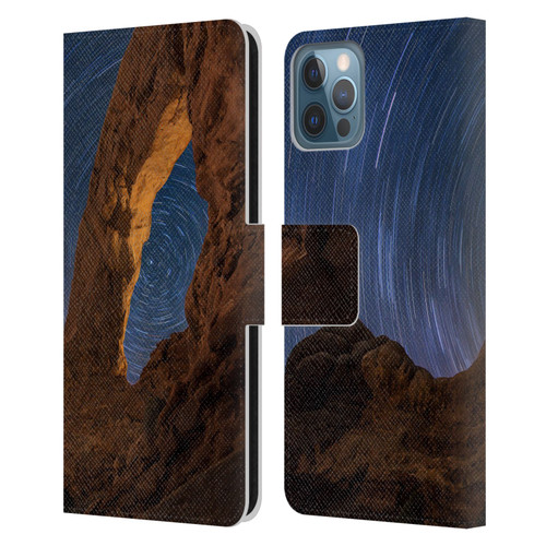 Royce Bair Nightscapes Star Trails Leather Book Wallet Case Cover For Apple iPhone 12 / iPhone 12 Pro