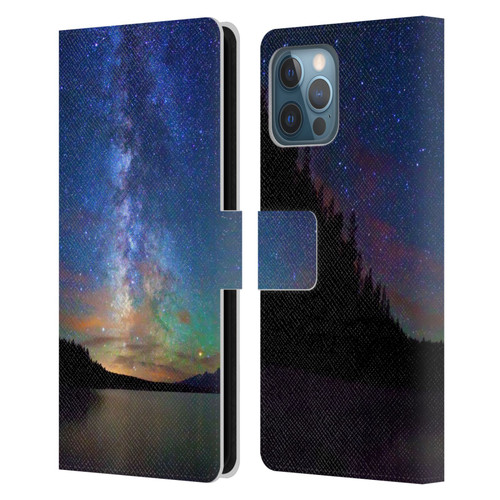 Royce Bair Nightscapes Jackson Lake Leather Book Wallet Case Cover For Apple iPhone 12 Pro Max