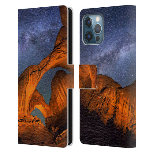 Royce Bair Nightscapes Triple Arch Leather Book Wallet Case Cover For Apple iPhone 12 Pro Max