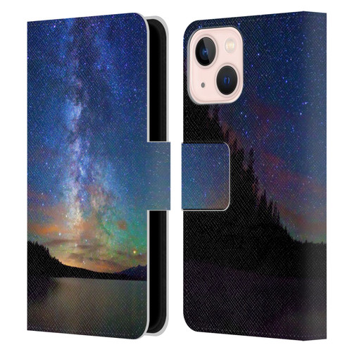 Royce Bair Nightscapes Jackson Lake Leather Book Wallet Case Cover For Apple iPhone 13 Mini