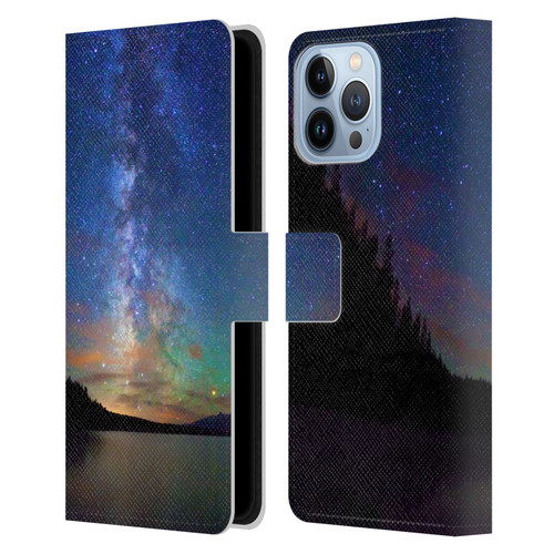 Royce Bair Nightscapes Jackson Lake Leather Book Wallet Case Cover For Apple iPhone 13 Pro Max