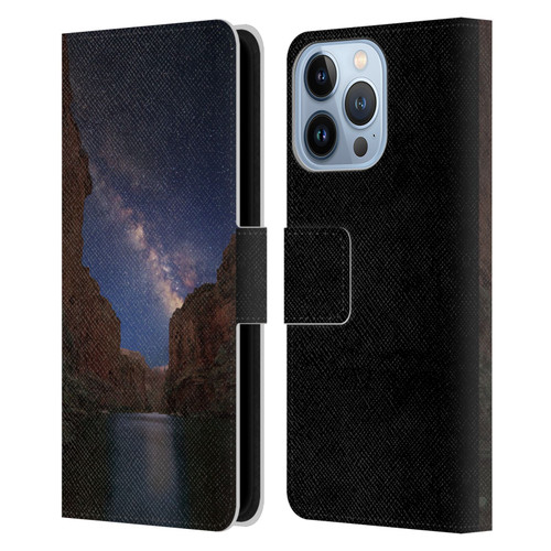 Royce Bair Nightscapes Grand Canyon Leather Book Wallet Case Cover For Apple iPhone 13 Pro