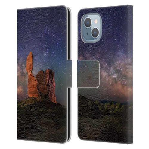 Royce Bair Nightscapes Balanced Rock Leather Book Wallet Case Cover For Apple iPhone 14