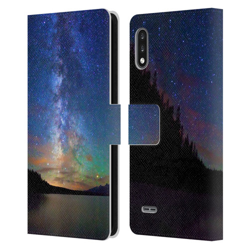 Royce Bair Nightscapes Jackson Lake Leather Book Wallet Case Cover For LG K22