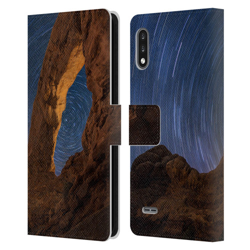 Royce Bair Nightscapes Star Trails Leather Book Wallet Case Cover For LG K22