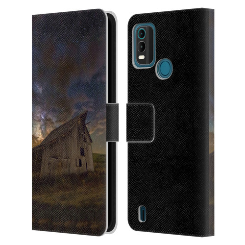 Royce Bair Nightscapes Bear Lake Old Barn Leather Book Wallet Case Cover For Nokia G11 Plus