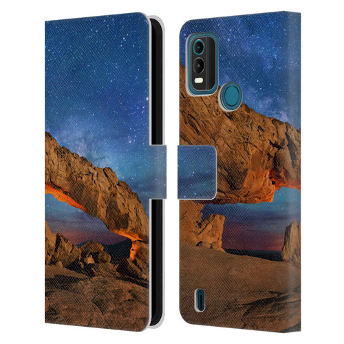 Royce Bair Nightscapes Sunset Arch Leather Book Wallet Case Cover For Nokia G11 Plus