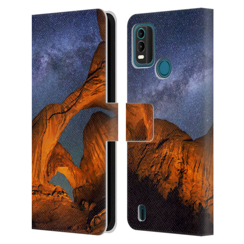 Royce Bair Nightscapes Triple Arch Leather Book Wallet Case Cover For Nokia G11 Plus