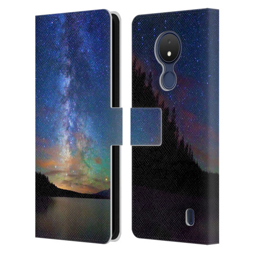 Royce Bair Nightscapes Jackson Lake Leather Book Wallet Case Cover For Nokia C21