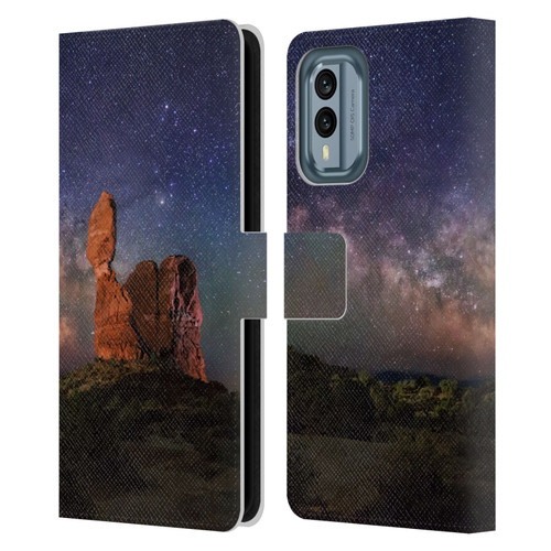Royce Bair Nightscapes Balanced Rock Leather Book Wallet Case Cover For Nokia X30