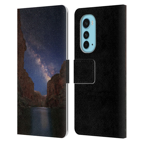 Royce Bair Nightscapes Grand Canyon Leather Book Wallet Case Cover For Motorola Edge (2022)