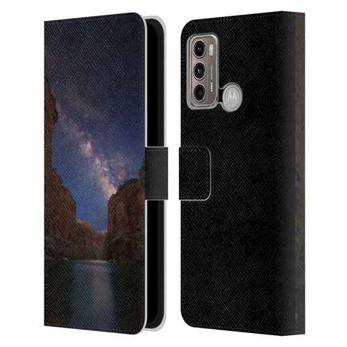Royce Bair Nightscapes Grand Canyon Leather Book Wallet Case Cover For Motorola Moto G60 / Moto G40 Fusion