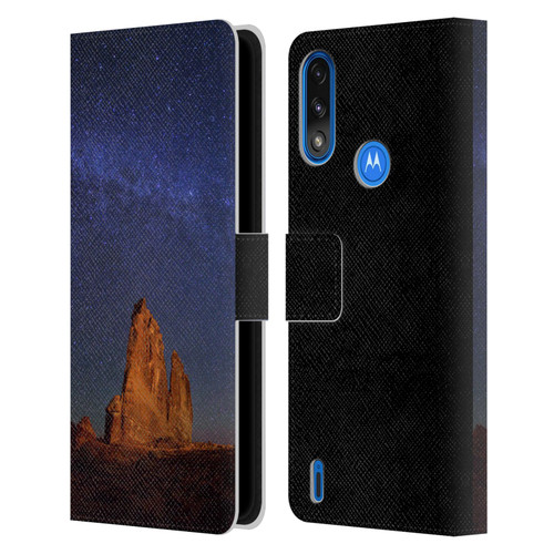 Royce Bair Nightscapes The Organ Stars Leather Book Wallet Case Cover For Motorola Moto E7 Power / Moto E7i Power