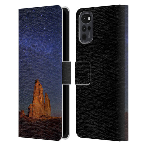 Royce Bair Nightscapes The Organ Stars Leather Book Wallet Case Cover For Motorola Moto G22