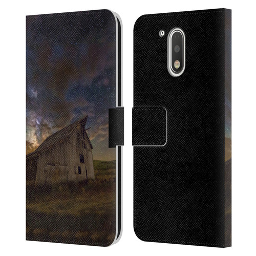 Royce Bair Nightscapes Bear Lake Old Barn Leather Book Wallet Case Cover For Motorola Moto G41