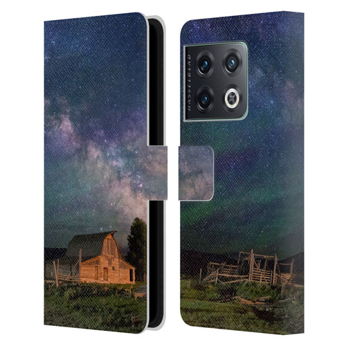 Royce Bair Nightscapes Grand Teton Barn Leather Book Wallet Case Cover For OnePlus 10 Pro