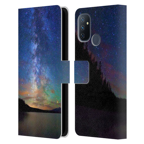 Royce Bair Nightscapes Jackson Lake Leather Book Wallet Case Cover For OnePlus Nord N100