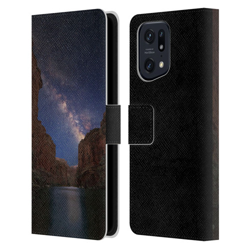 Royce Bair Nightscapes Grand Canyon Leather Book Wallet Case Cover For OPPO Find X5 Pro