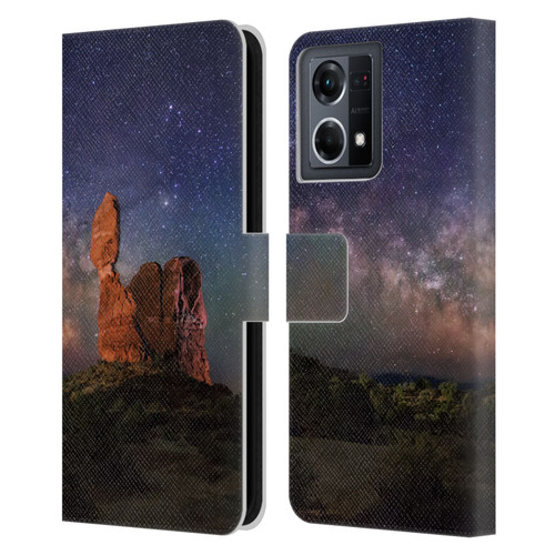 Royce Bair Nightscapes Balanced Rock Leather Book Wallet Case Cover For OPPO Reno8 4G