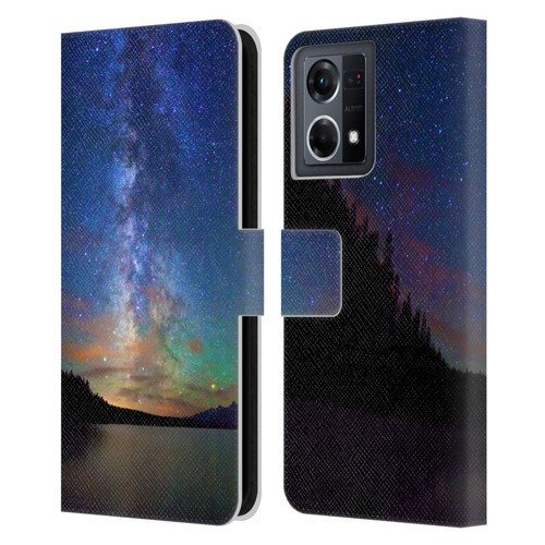 Royce Bair Nightscapes Jackson Lake Leather Book Wallet Case Cover For OPPO Reno8 4G