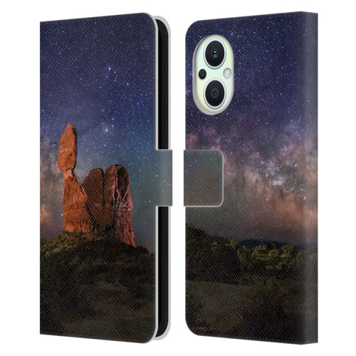 Royce Bair Nightscapes Balanced Rock Leather Book Wallet Case Cover For OPPO Reno8 Lite