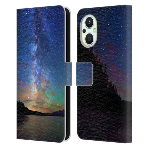 Royce Bair Nightscapes Jackson Lake Leather Book Wallet Case Cover For OPPO Reno8 Lite