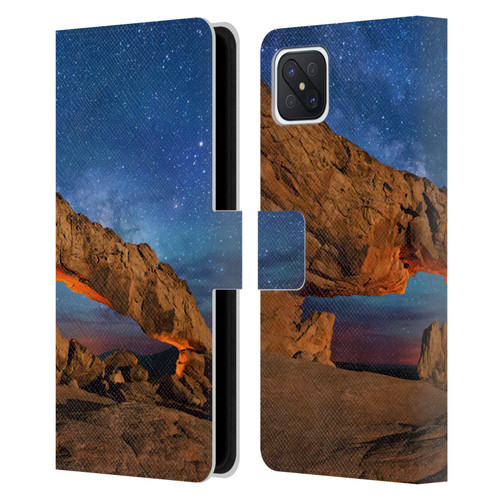Royce Bair Nightscapes Sunset Arch Leather Book Wallet Case Cover For OPPO Reno4 Z 5G