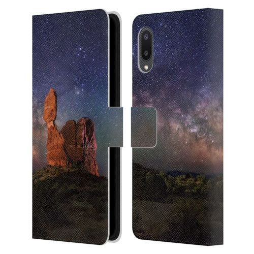 Royce Bair Nightscapes Balanced Rock Leather Book Wallet Case Cover For Samsung Galaxy A02/M02 (2021)
