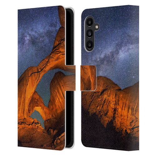 Royce Bair Nightscapes Triple Arch Leather Book Wallet Case Cover For Samsung Galaxy A13 5G (2021)