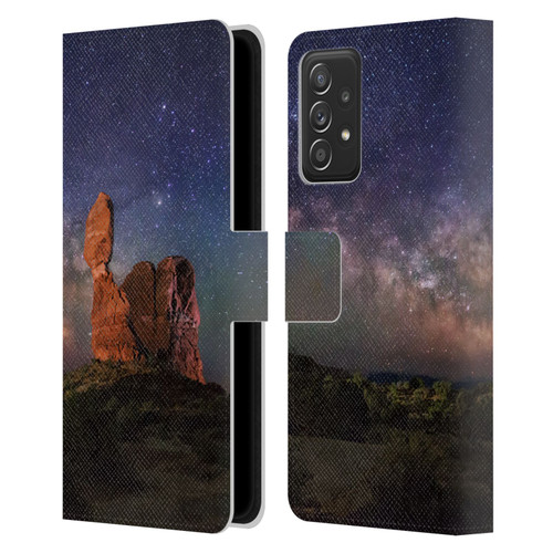 Royce Bair Nightscapes Balanced Rock Leather Book Wallet Case Cover For Samsung Galaxy A52 / A52s / 5G (2021)