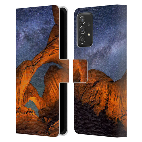 Royce Bair Nightscapes Triple Arch Leather Book Wallet Case Cover For Samsung Galaxy A52 / A52s / 5G (2021)