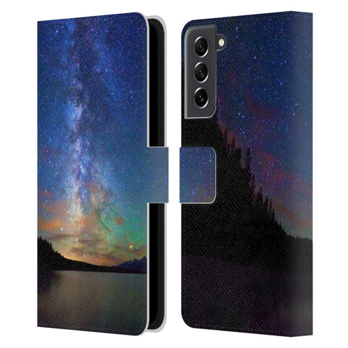 Royce Bair Nightscapes Jackson Lake Leather Book Wallet Case Cover For Samsung Galaxy S21 FE 5G