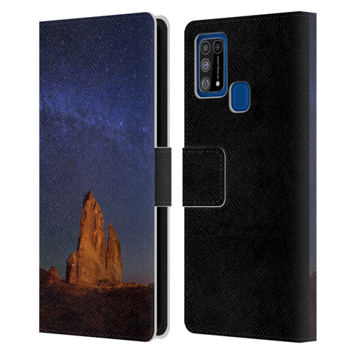 Royce Bair Nightscapes The Organ Stars Leather Book Wallet Case Cover For Samsung Galaxy M31 (2020)