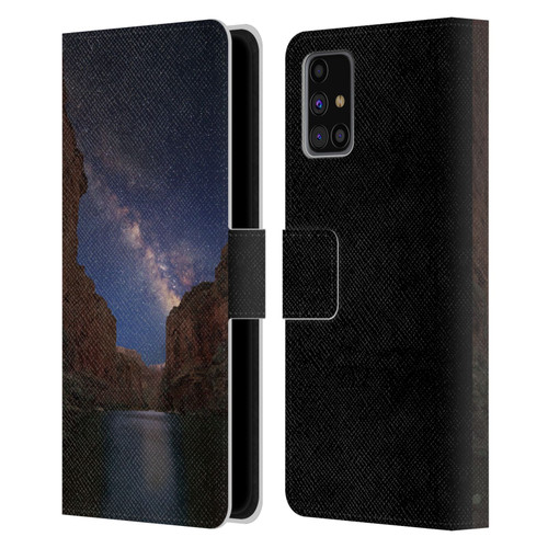 Royce Bair Nightscapes Grand Canyon Leather Book Wallet Case Cover For Samsung Galaxy M31s (2020)