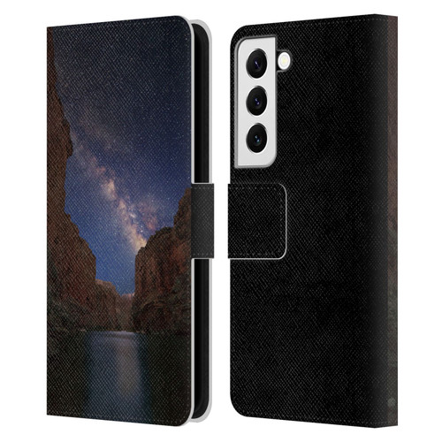 Royce Bair Nightscapes Grand Canyon Leather Book Wallet Case Cover For Samsung Galaxy S22 5G