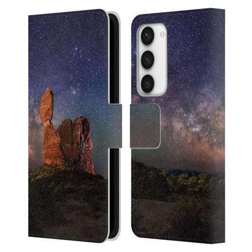 Royce Bair Nightscapes Balanced Rock Leather Book Wallet Case Cover For Samsung Galaxy S23 5G