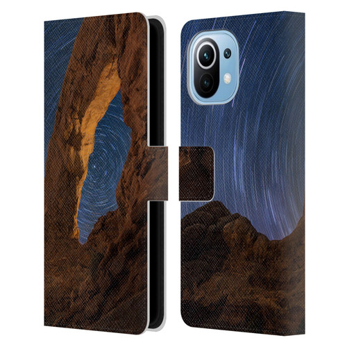 Royce Bair Nightscapes Star Trails Leather Book Wallet Case Cover For Xiaomi Mi 11